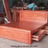 Giường có hộc kéo gỗ tự nhiên vân hương đá MS 3070 - Hình ảnh 4