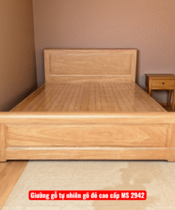 Giường gỗ tự nhiên vân gõ đỏ