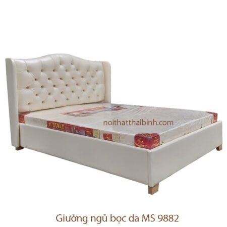 Giường ngủ bọc da hiện đại đẹp MS 9882 Giá bán = 12.900.000 đ