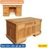 Bàn làm việc gỗ gõ đỏ 1m2 MS 2497 2 Bàn làm việc gỗ gõ đỏ 1m2 MS 2497