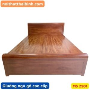Giường ngủ gỗ đinh hương vạt phản MS 2501