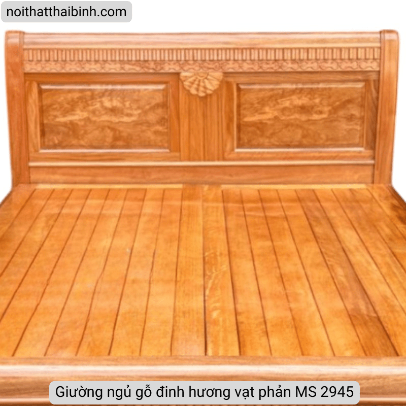 Giường ngủ gỗ đinh hương vạt phản MS 2945 - Ảnh 5