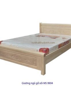 Giường ngủ gỗ sồi tự nhiên MS 9904 Giá bán = 5.000.000 đ