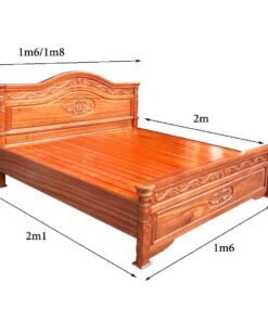 Giường ngủ gỗ xoan đào MS 3186