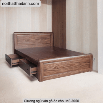 Giường gỗ tự nhiên cao cấp MS 3050