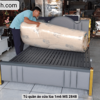 Giường sắt 1m6 MS 3228