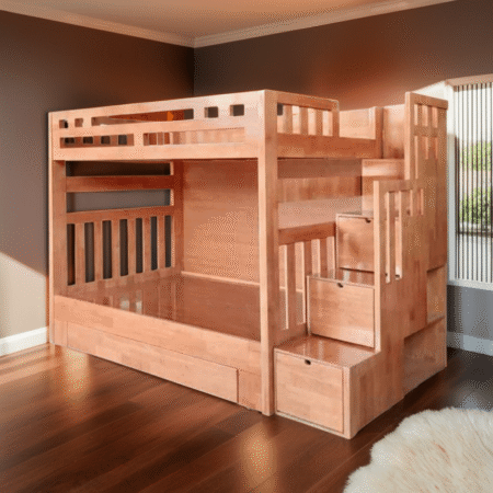 Giường tầng gỗ tự nhiên MS 1635 6 Giường tầng gỗ tự nhiên MS 1635