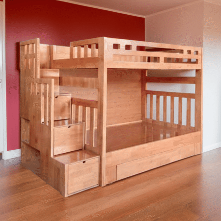 Giường tầng gỗ tự nhiên MS 1635 8 Giường tầng gỗ tự nhiên MS 1635