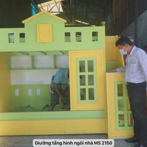 Giường tầng hình ngôi nhà MS 2150 Giường tầng hình ngôi nhà MS 2150