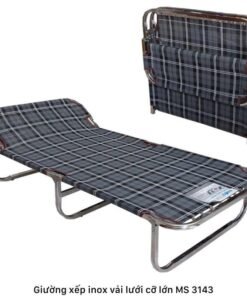 Giường xếp inox vải lưới cỡ lớn MS 3143 | GIAO HỎA TỐC TPHCM