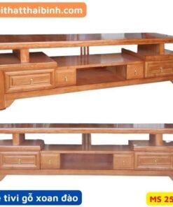 Kệ tivi gỗ xoan đào 2m2 MS 2504