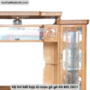 Kệ tivi kết hợp tủ rượu gỗ gõ đỏ MS 2821 - Ảnh 5