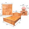 Trọn bộ phòng ngủ gỗ đinh hương MS 3214 - Hình ảnh 2