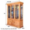 Tủ rượu gỗ gõ đỏ cao cấp MS 3083 - Hình ảnh 3