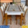 Bộ bàn ăn gỗ mặt đá MS 2475