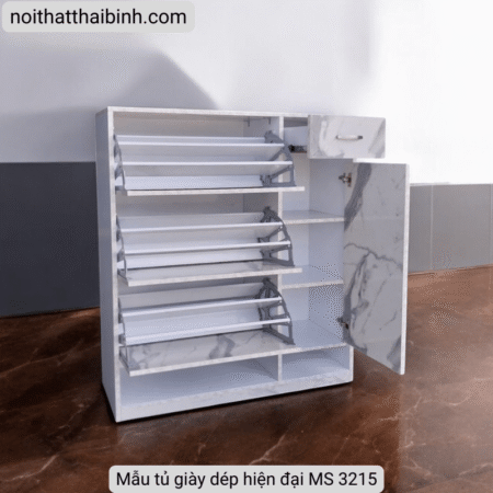 Mẫu tủ giày dép hiện đại MS 3215 7 Mẫu tủ giày dép hiện đại MS 3215