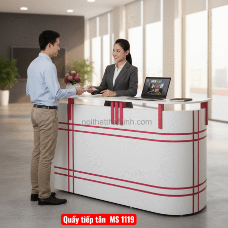 Quầy tiếp tân 1m8