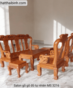 Salon gỗ gõ đỏ tự nhiên MS 3216