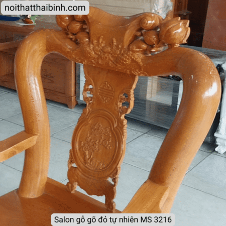 Salon gỗ gõ đỏ tự nhiên MS 3216