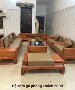 Sofa gỗ phòng khách hiện đại MS 2899