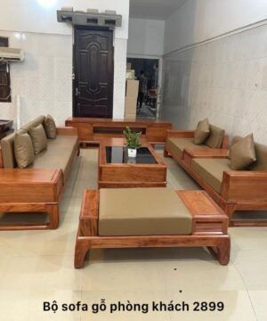 Sofa gỗ phòng khách hiện đại MS 2899