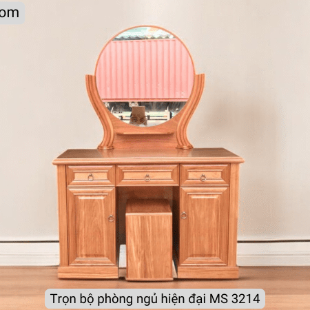 Trọn bộ phòng ngủ gỗ đinh hương MS 3214