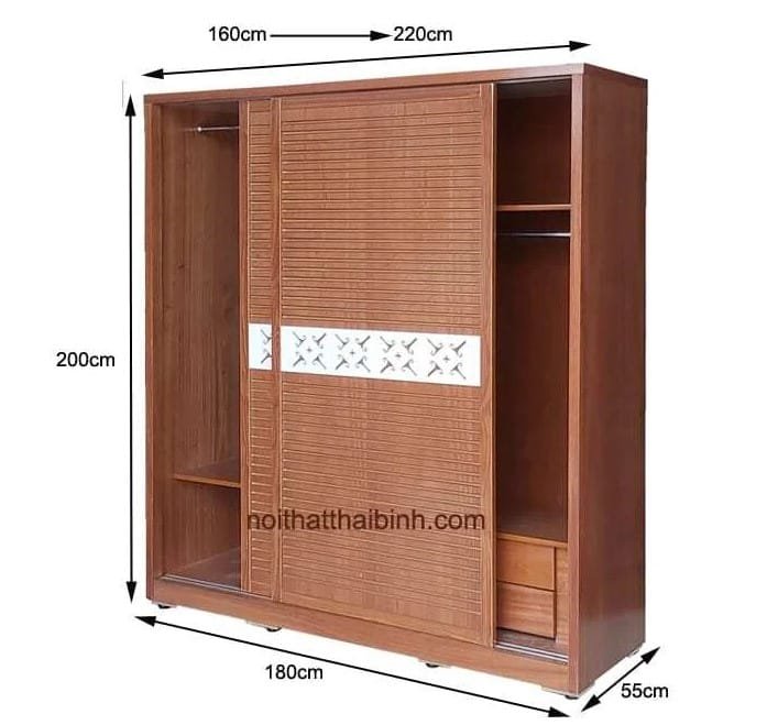 Tủ quần áo cửa lùa đẹp tại TPHCM
