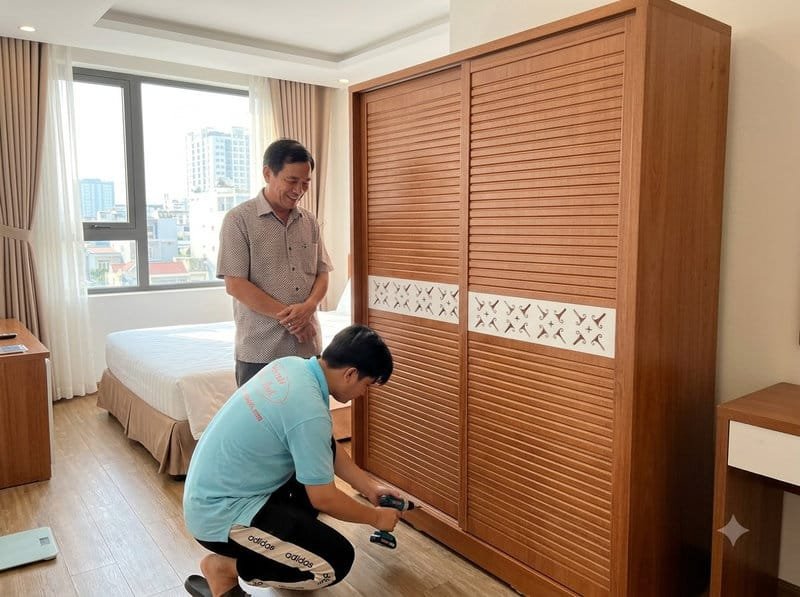 Tủ quần áo cửa lùa đẹp hiện đại