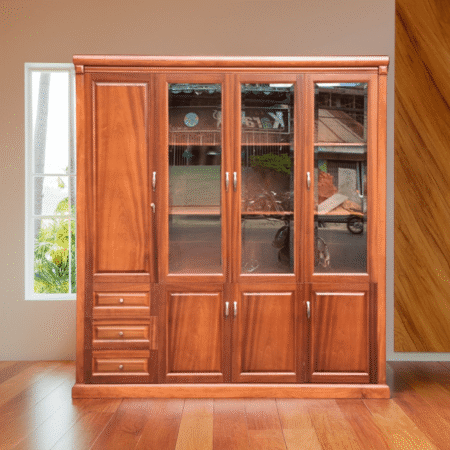 Tủ tài liệu gỗ xoan đào tự nhiên MS 3192