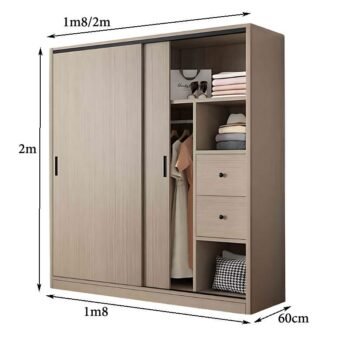 Tủ áo cánh trượt MS 3193 Tủ áo cánh trượt MS 3193