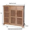 Tủ giày gỗ cao su tự nhiên MS 3189 - Hình ảnh 6