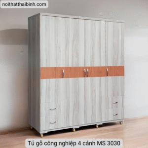 Tủ gỗ công nghiệp 4 cánh MS 3030