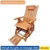 Ghế gỗ thư giãn có massage chân MS 2518 | GIAO HỎA TỐC TPHCM