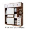 Tủ quần áo cao đụng trần MS 2867