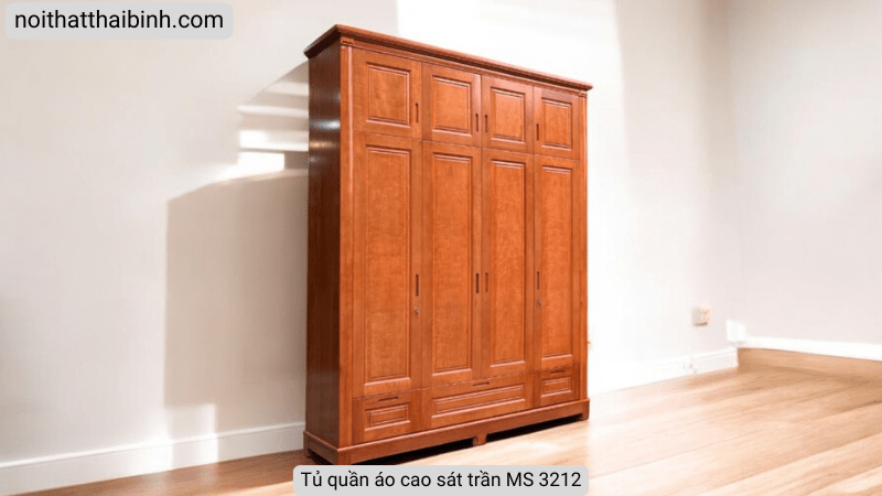 Tủ quần áo cao sát trần MS 3212 - Ảnh 2