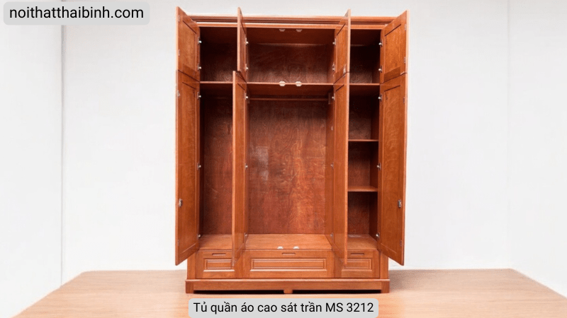 Tủ quần áo cao sát trần MS 3212 - Ảnh 3