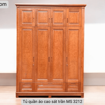 Tủ quần áo cao sát trần MS 3212