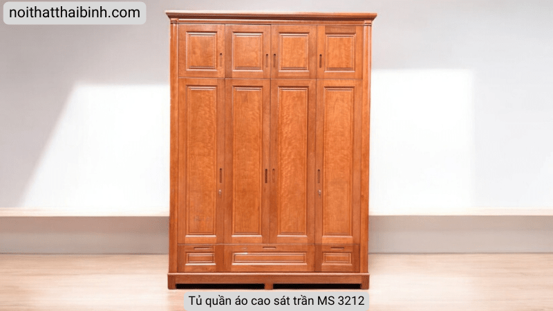 Tủ quần áo cao sát trần MS 3212 - Ảnh 4
