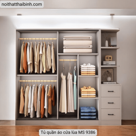 Tủ áo cửa lùa cao cấp MS 9386