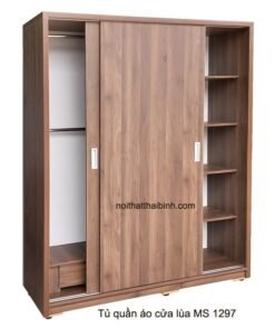 Tủ quần áo 2 cánh lùa MS 1297 Giá bán = 7.000.000đ giảm còn = 6.000.000đ
