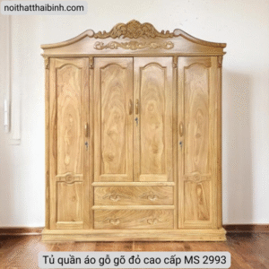 Tủ quần áo gỗ gõ đỏ cao cấp MS 2993
