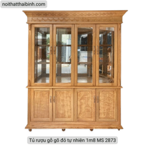 Tủ rượu gỗ gõ đỏ tự nhiên 1m8 MS 2873