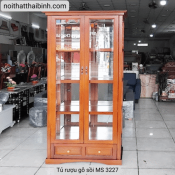 Tủ rượu gỗ sồi MS 3227