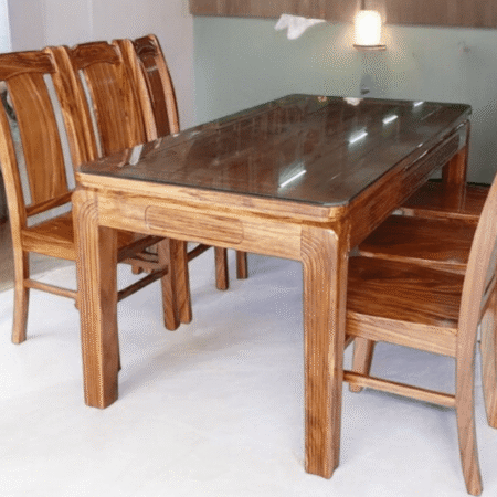 Bàn ăn 6 ghế gỗ hương xám MS 2952