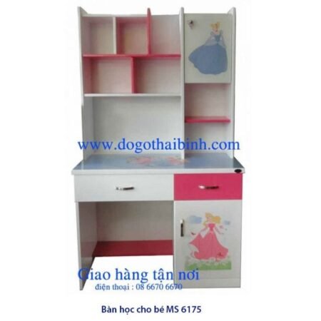 Bàn học sinh có kệ MS 6175 Size : 1m0 x 1m8 x 0m5 Giá bán : 3.000.000