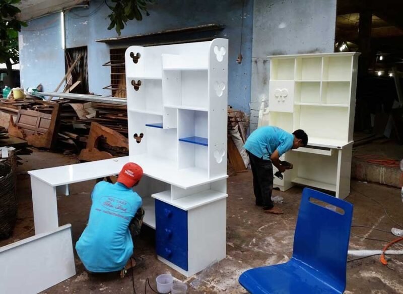 Bàn học cho bé MS 9038  Giá 1m2 = 4.000.000 - Ảnh 4