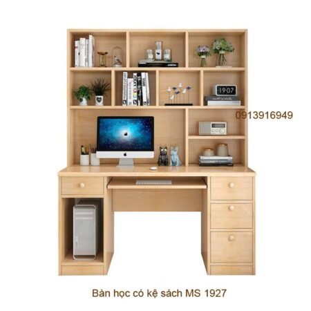 Bàn học cho bé có kệ sách MS 1927