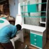 Bàn học góc có kệ sách 1m2 MS 9003 Giá bán : 4.700.000 - Hình ảnh 3
