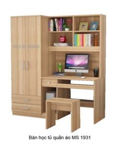 Bàn học kết hợp tủ quần áo MS 1931