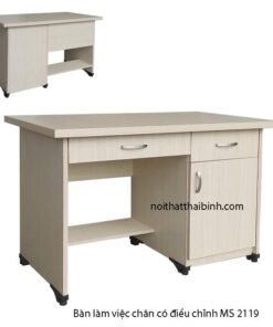 Bàn làm việc chân có điều chỉnh MS 2119